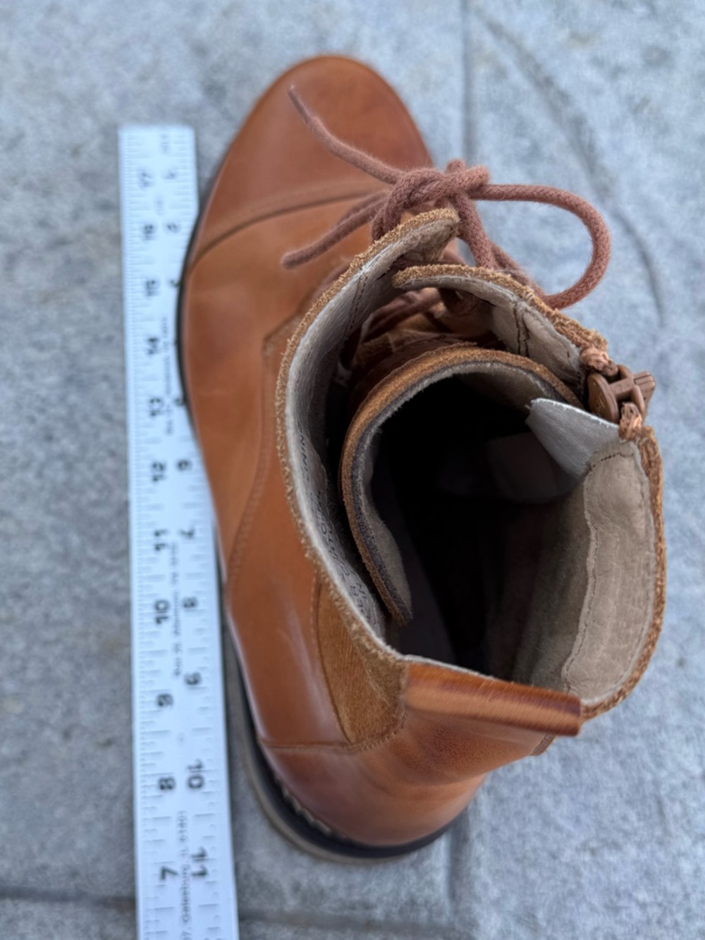 Tara M Lena Brown Leather Ankle Boots 41 - Picture 6 of 14